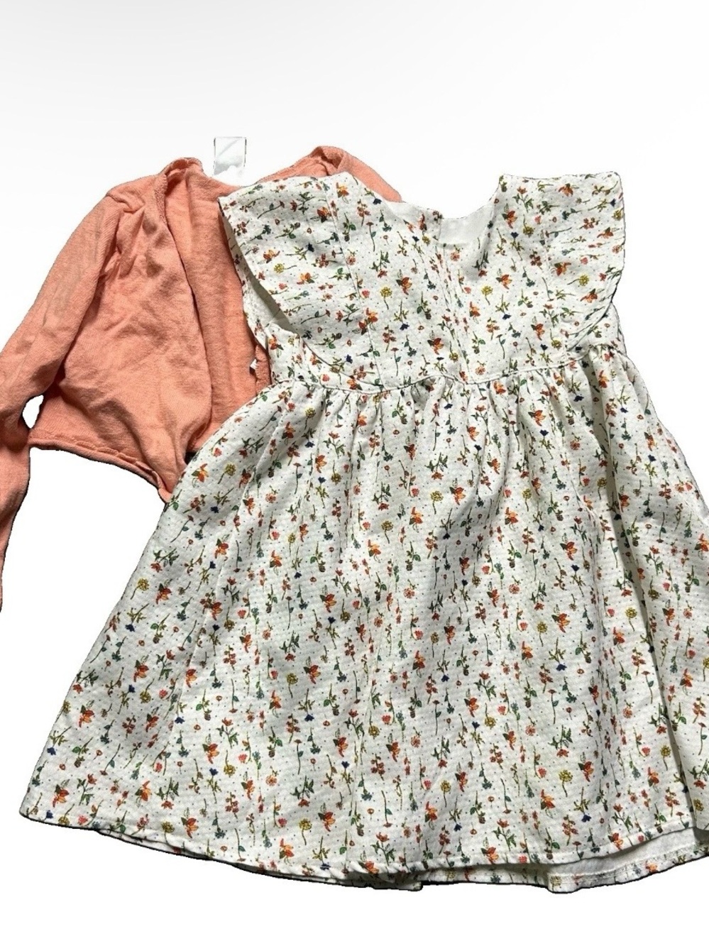 Toddler Girl Floral Dress Cardigan Size 2T